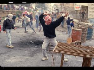 On this day 33 years ago,the First Intifada,the stone-throwing Intifada, broke out in Palestine. (Twitter)