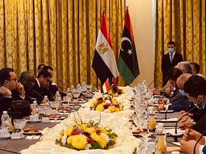 Egypt delegation in Libya (Twitter)