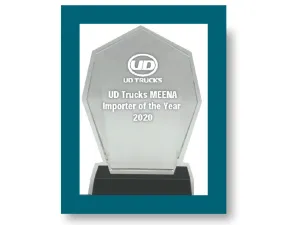 Al Masaood Commercial Vehicles & Equipment Bags ‘UD Trucks Meena Importer of the Year 2020’ Award