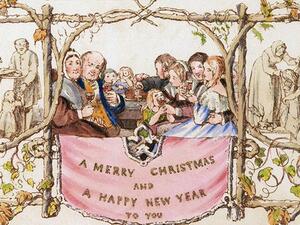 The first commercially printed Christmas card (Twitter)