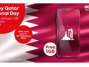 Ooredoo تحتفل باليوم الوطني القطري وتقدم 1 جيجابايت من البيانات مجاناً لعملائها القطريين