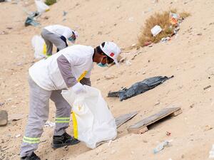 دبي للاستثمار تجمع 3.5 طن من النفايات القابلة لإعادة التدوير ضمن حملة "نظفوا الإمارات 2020" التي أطلقتها مجموعة عمل الإمارات للبيئة