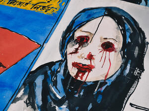 Poster regarding to woman rapes in India. (Shutterstock/ File Photo)