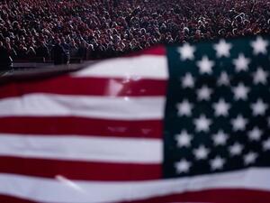 US President Donald Trump speaks during a Make America Great Again rally at Kenosha Regional Airport November 2, 2020, in Kenosha, Wisconsin. BRENDAN SMIALOWSKI | AFP | Getty Images