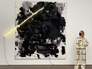 artists use new technologies in their production processes, or explore a contrast between more traditional media and futuristic imagery or thinking. (Instagram)