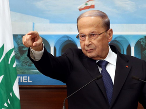 Lebanese President Michel Aoun. (AFP)