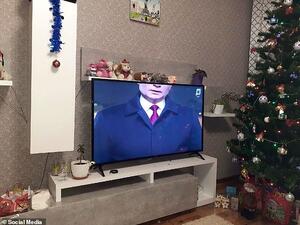 Russian President Vladimir Putin's head was cut off by Kaliningrad-based station Kaskad TV. (Social Media)