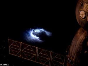 Pictured, a photograph of a thunderstorm taken from the ISS by astronaut Andreas Mogensen in 2015. (NASA)