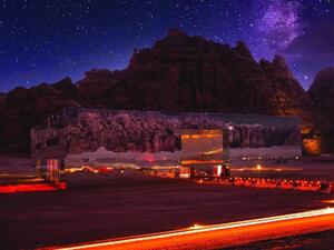 Video shows a woman travelling across AlUla – she visits Hegra, Elephant Rock, locations of the ancient civilizations of the Dadanites, Nabataeans, Romans and Maraya Concert Hall. (Twitter)