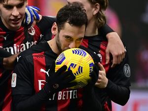 The duo are both asymptomatic and isolating following positive swab tests on Saturday, with Milan set to play Cagliari on Monday (Photo: AFP)