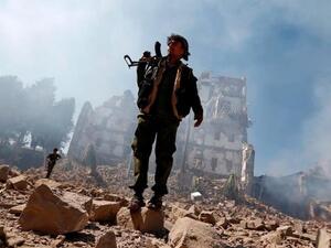 Houthi militants in Yemen. (AFP)