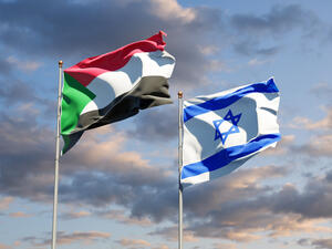 Flags of Israel and Sudan  (Shutterstock)	