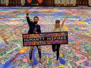 Painting ‘The Journey of Humanity’ (Instagram)