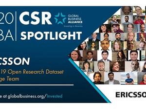 إريكسون تفوز بجائزة تحالف الأعمال العالمي تكريماً لريادتها في مجال الاستجابة لجائحة كوفيد-19