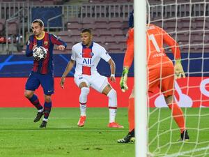 The Paris Saint-Germain forward destroyed Barcelona with three goals in Tuesday's round-of-16 clash (Photo: AFP)