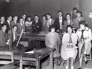 Iraq Photo Archive - Sadiya Ahmed’s father with his geology classmates at the University of Baghdad, 1960s. (Instagram)