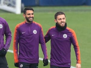 The pair combined for the Algeria international's goal as Pep Guardiola's team stretched their lead at the top of the table (Photo: AFP)