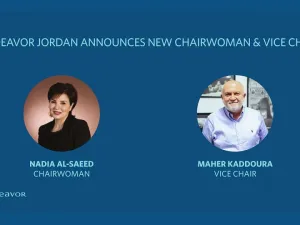 Endeavor Jordan Announces Nadia Al Saeed as Chairwoman & Maher Kaddoura as Vice Chair