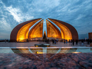 Stunning View of Pakistan Monument at the heart of Islamabad  (Shutterstock)	