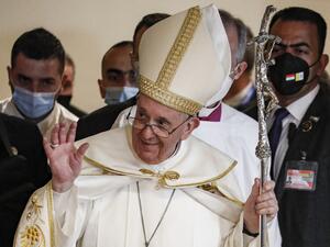 Pope Francis at Baghdad's Saint Joseph Cathedral 