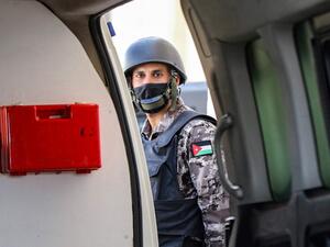 A member of Jordan's Darak forces (gendarmerie)