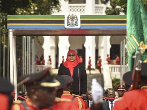 New Tanzanian first female President Samia Suluhu Hassan.