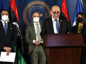The head of Libya’s new presidency council Mohammed Menfi arrives Turkey