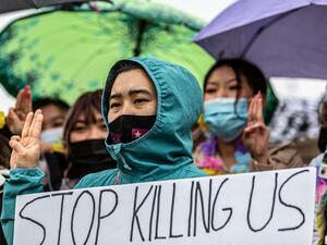 Myanmar has seen the most violent crackdown on Saturday