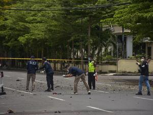 Several injured in Catholic church suicide bombing in Indonesia