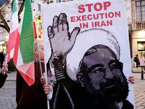 Iranians protest capital punishment in Belgium