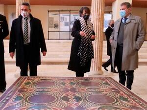 A mosaic from the times of the Roman Emperor Caligula recovered