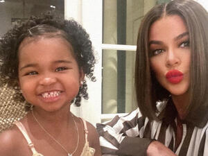 Khloe and her on/off again beau Tristan welcomed True in April of 2018. 