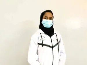 Saudi athlete Hanan Al-Thubaiti (Photo: SG)