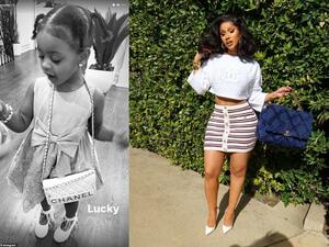 Cardi B proved to be the best mom as she outfitted her two-year-old daughter Kulture.  Cardi B daughter Kulture own $5,000 Chanel purse.