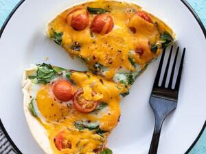 فطيرة التورتيلا مع البيض