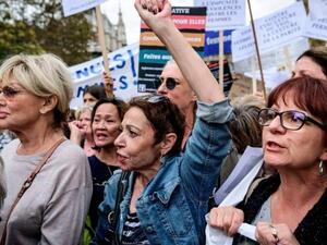 مظاهرة في فرنسا