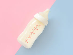 Coffee in a baby bottle! 