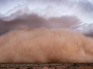 Dust storm panorama