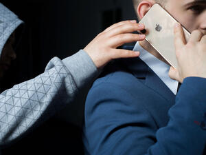 Snatching the mobile!