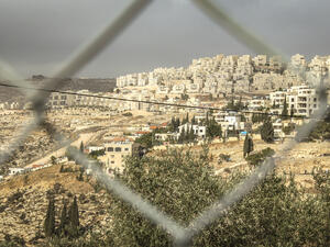 View of a Jewish Settlement in the West Bank.