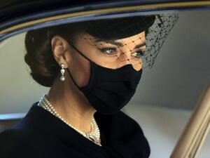  Britain's Catherine, Duchess of Cambridge, attends the funeral of Britain's Prince Philip