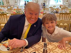 Donald Trump attended Sunday Easter mass