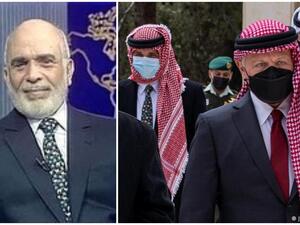 الأمير حمزة الى جانب الملك عبدالله / الحسين بن طلال