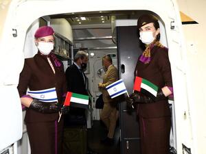 Etihad Airways First Scheduled Flight From Abu Dhabi Lands In Israel