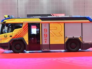 Dubai Civil Defence authorities unveiled the world’s first electric firefighting truck