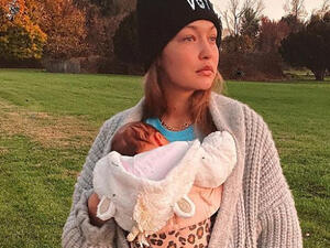 Gigi gave birth to Khai back in September Gigi gave birth to Khai back in September