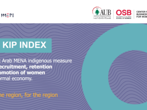 The Arab Women KIP Index by CIBL at AUB