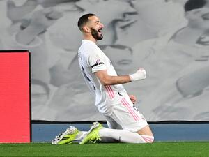 The French striker is in rare company as a Los Blancos player netting in at least seven straight domestic matches (Photo: AFP)