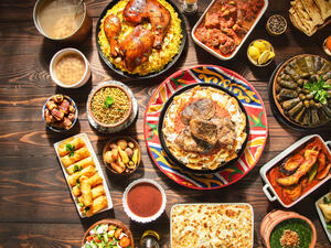 Middle Eastern traditional lunch