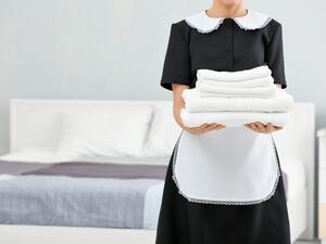 domestic worker in uniform